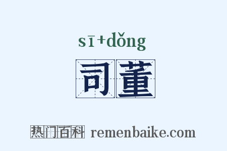 司董是什么意思的图片